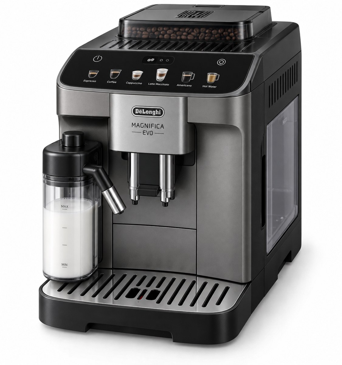 Produktillustration af De’Longhi Magnifica Evo ECAM29081TB